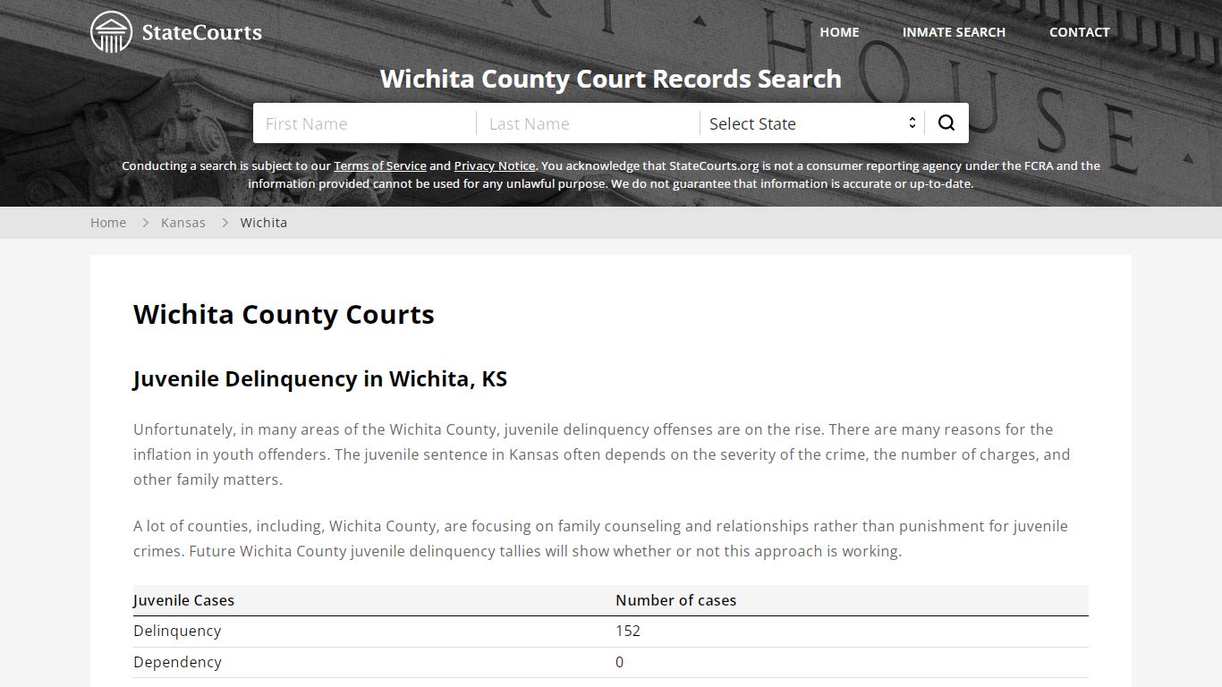 Wichita County, KS Courts - Records & Cases - StateCourts